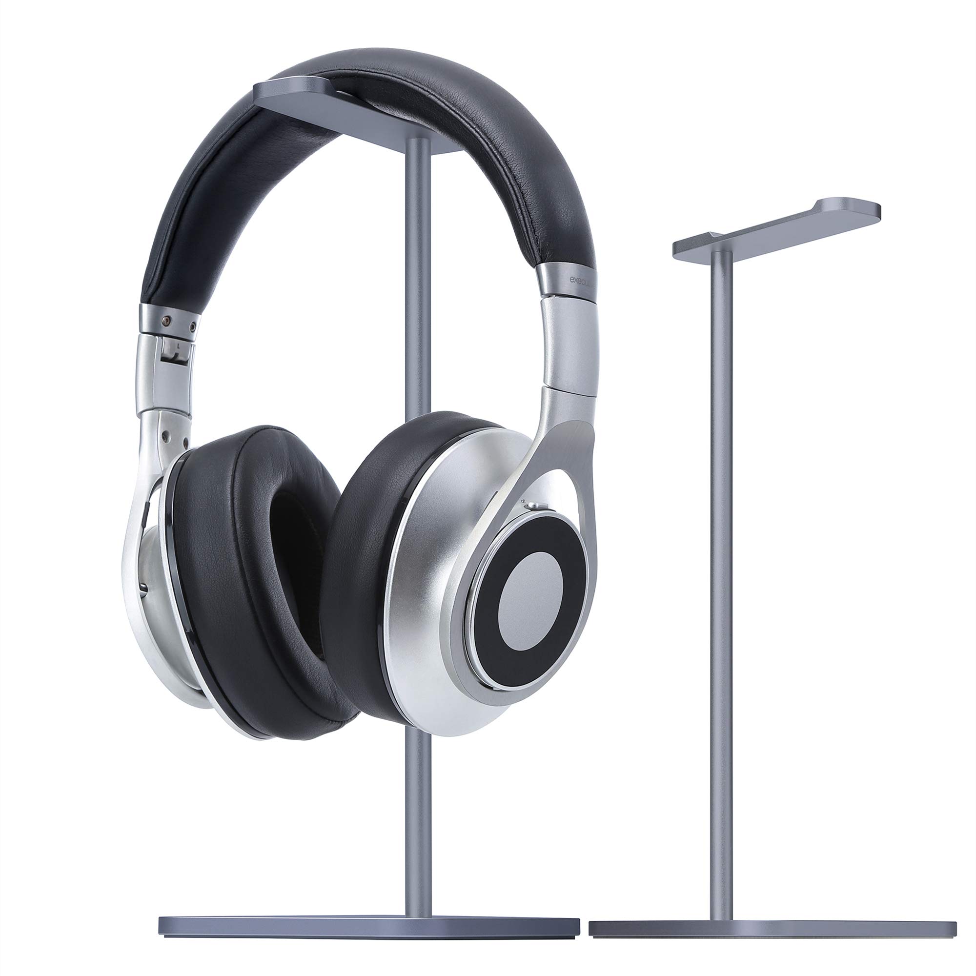 MHQJRH Aluminum Headphones Stand Holder for All Gaming and Wireless Headsets in Space Gray