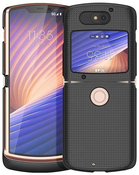 Nakedcellphone Motorola RAZR 5G Case with Clip & Holster - Slim Hard Shell Cover for Moto RAZR 2020 XT2071 - View 10 of 11