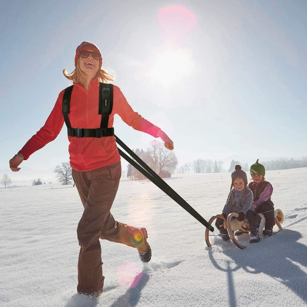 Sled Harness Tire Pulling Strap for Fitness Weight Training and Speed Chute Football Workout Equipment Pulls up to 1.5T - View 5 of 6