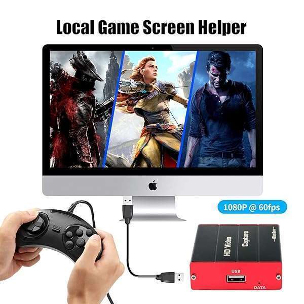 Mirabox Mirabox USB 3.0 HDMI Video Capture Card: 1080P 60FPS for Nintendo Switch, Xbox, PS4 - Perfect for OBS & Twitch Streaming - View 6 of 8