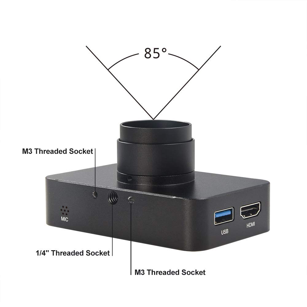 MOKOSE 4K HDMI Industry Camera C/CS-Mount Teaching Webcam with Telephoto Zoom Lens for High Quality Video Conferencing - View 4 of 9