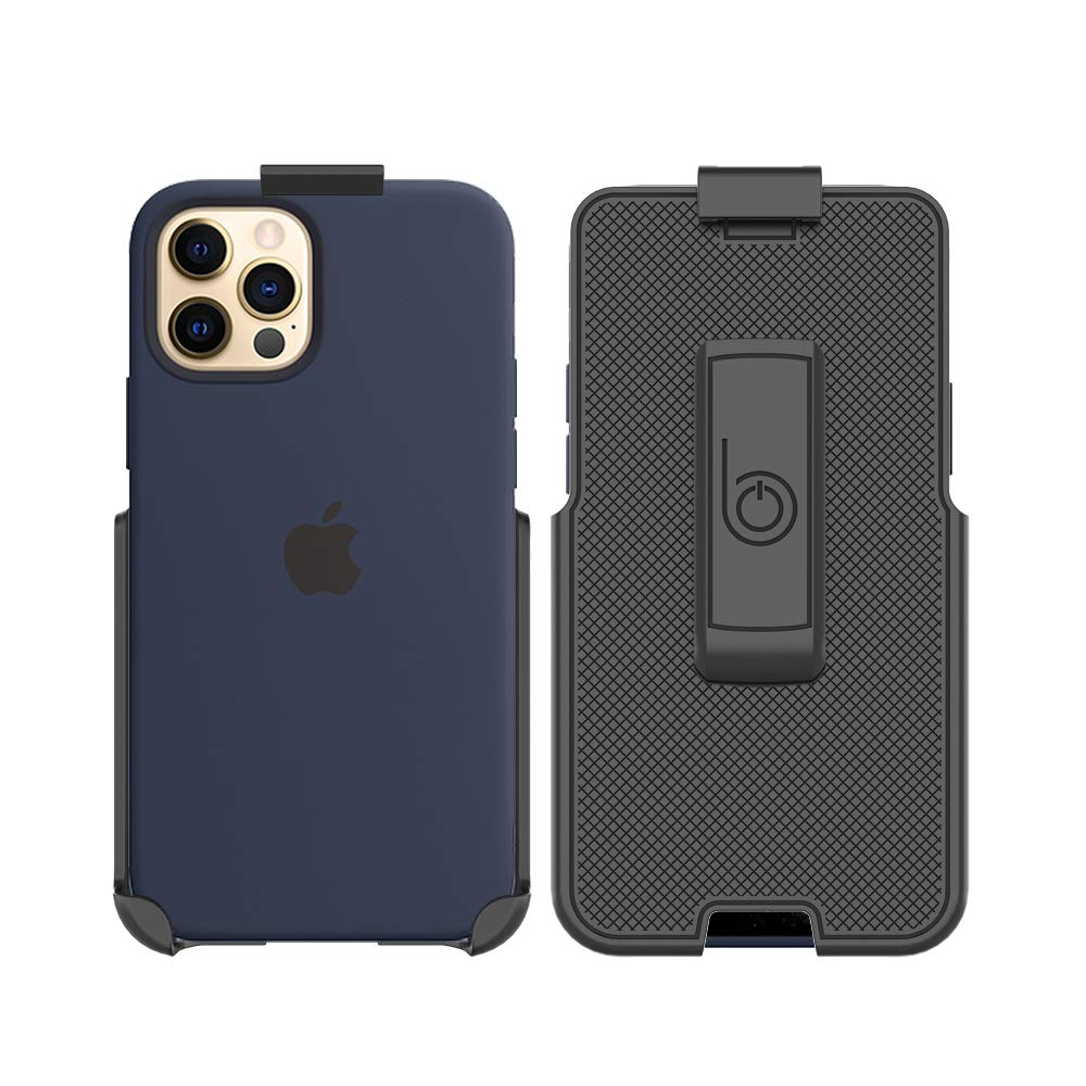 BELTRON Belt Clip Holster for Apple Silicone Case iPhone 13 13Pro 12 12 Pro with MagSafe Built in Kickstand Holster Only Case Not Included