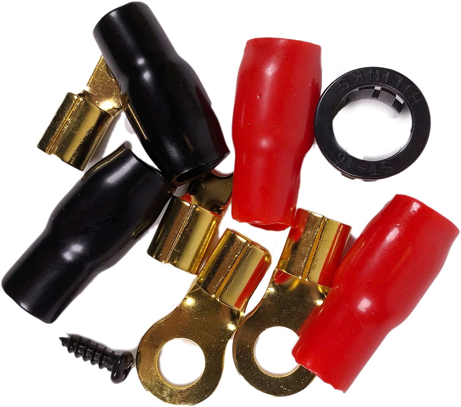 Audiobank BCC4AR Complete 4 Gauge 4500 Watts Car Amplifier Installation Kit with Fuse Holder and Accessories in Blue - View 8 of 9