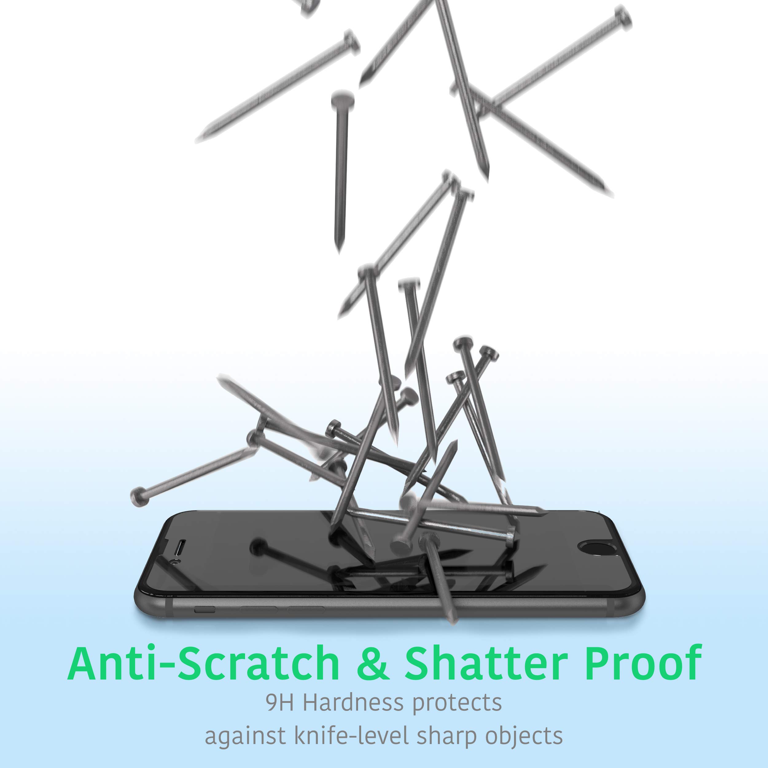 TalkWorks Premium Tempered Glass Screen Protector for iPhone 12 13 14 Pack of 3 Anti-Glare Ultra Thin Crack Proof with Installation Tray - View 5 of 8