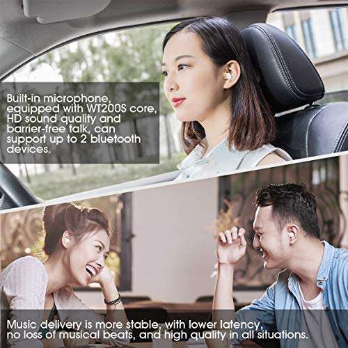 SZHTFX SZHTFX Invisible Bluetooth Earbuds for Sleep - Tiny Discreet Headphones with Charging Case for Small Ear Canals - View 4 of 7