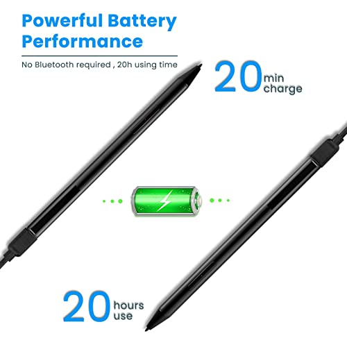 BoxWave BoxWave Stylus Pen for ASUS VivoBook Flip 14 TP410UA ActiveStudio Ultra Fine Tip Electronic Stylus Jet Black - View 5 of 10