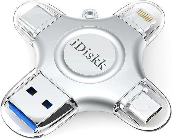 iDiskk iDiskk 512GB Photo Saver: Apple Certified USB Storage for iPhone 15/16, iPad, Android & More