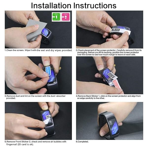 Youniker Youniker 6 Pack Screen Protector Film for Huawei Watch Fit Honor Watch ES Smartwatch Crystal Clear HD Anti-Scratch Anti-Fingerprint Cover - View 9 of 9