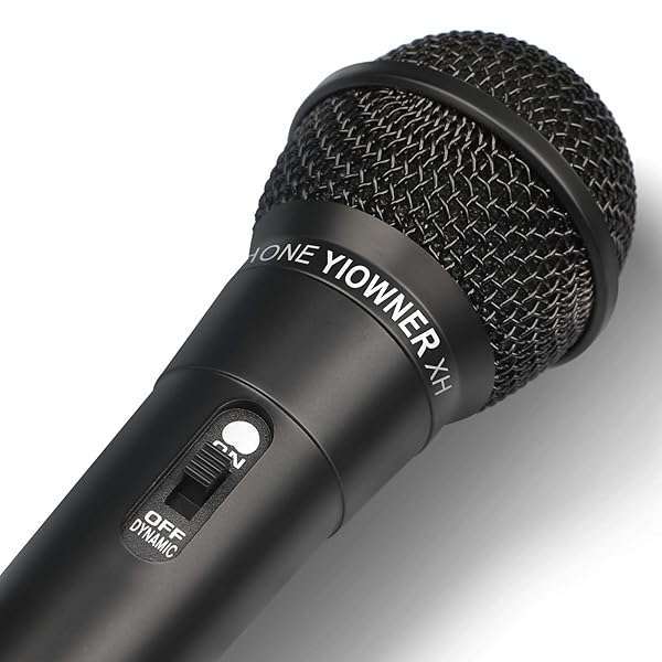 YIOWNER YIOWNER Wired Karaoke Microphone - Handheld Dynamic Mic with 2.5m Cable for Singing, Speakers, AMP & Mixer - View 3 of 8