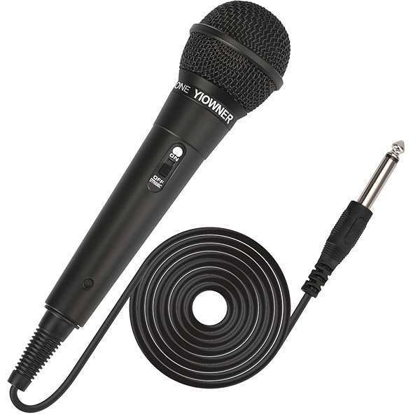 YIOWNER YIOWNER Wired Karaoke Microphone - Handheld Dynamic Mic with 2.5m Cable for Singing, Speakers, AMP & Mixer - View 2 of 8