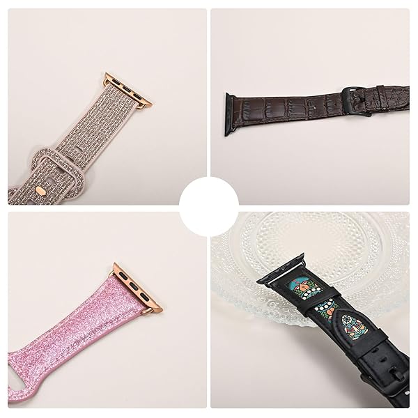 OMECKY OMECKY Watch Band Connectors for Apple Watch: Compatible with Ultra, Series 8-1, Easy Replacement Adapter - View 4 of 5