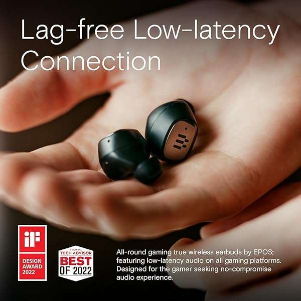 EPOS EPOS GTW 270 Hybrid Wireless Gaming Earbuds: Bluetooth, Noise Reduction, IPX5, 20H Playtime & Ergonomic Fit - View 7 of 10