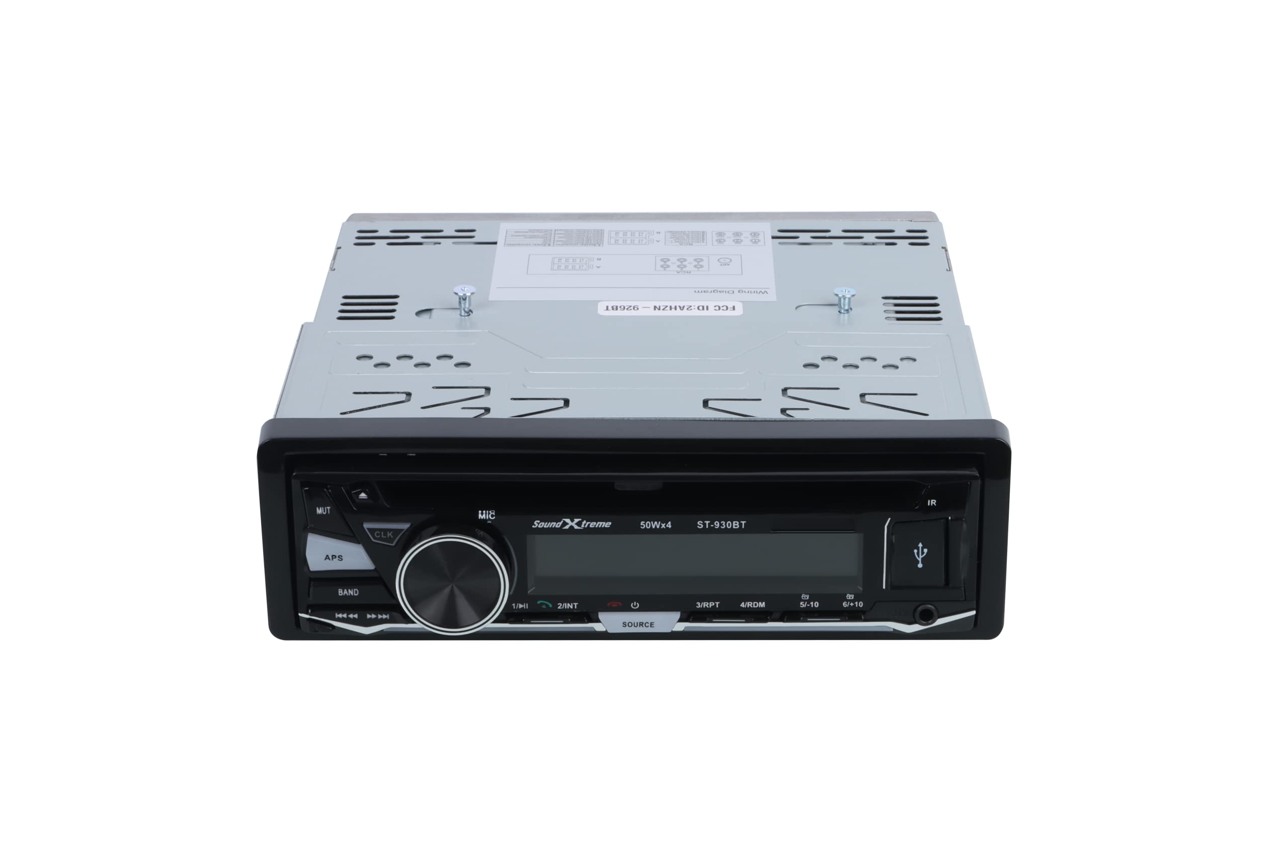 SoundXtreme ST-930BT Bluetooth Car Stereo CD MP3 Receiver with USB SD Aux Input and RCA Output for Enhanced Audio Experience - View 4 of 9