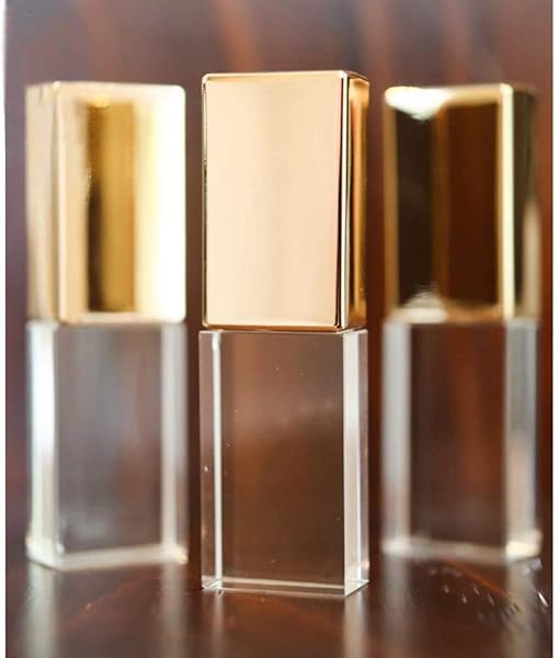 Laak Laak 32GB Crystal Transparent Rectangle USB Flash Drive 3.0 Wedding Gift Pendrive Gold - View 7 of 11