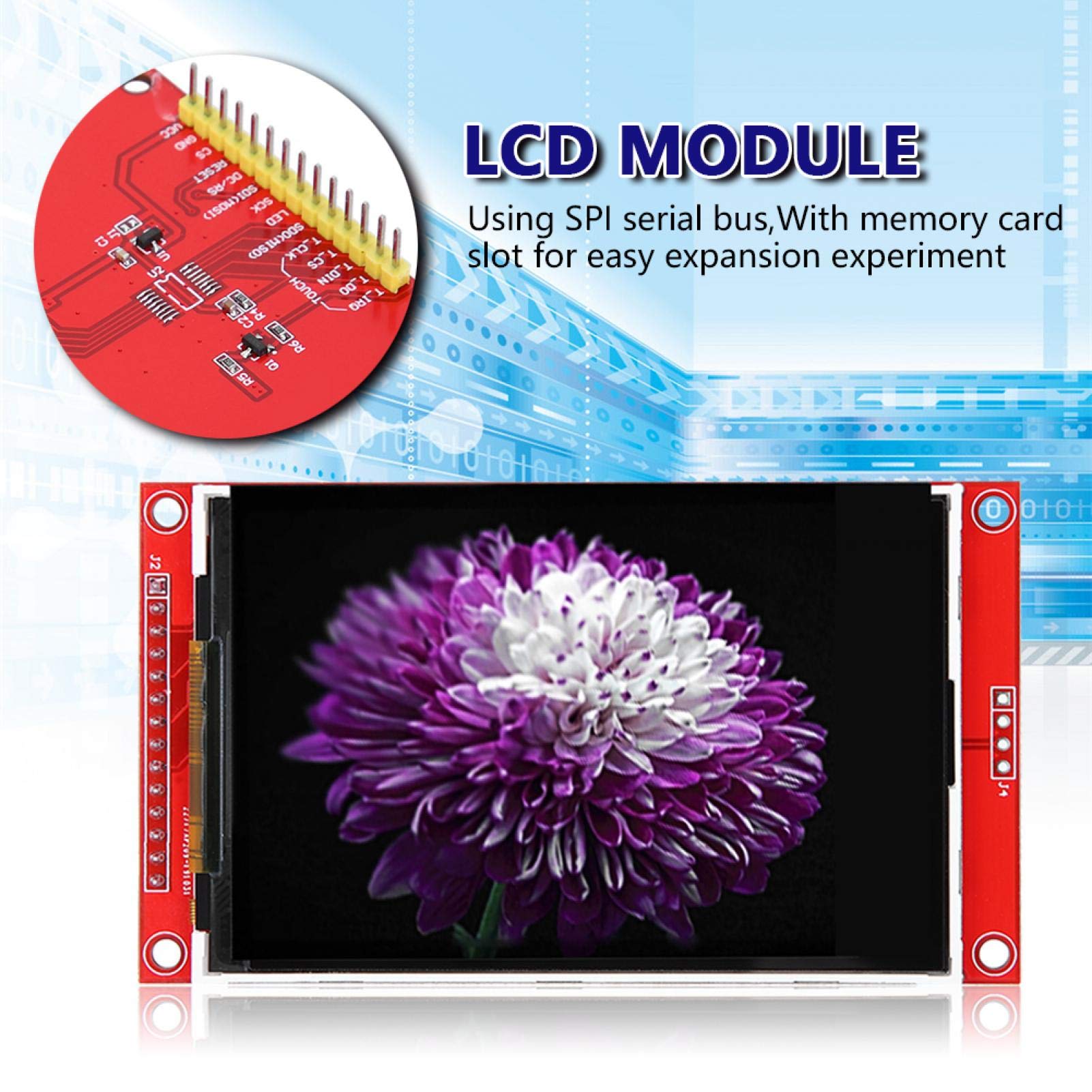 Oumefar 3.5inch LCD Screen Module SPI 480x320 ILI9488 HD Display Electronic Accessories with Driver Chip - View 2 of 8