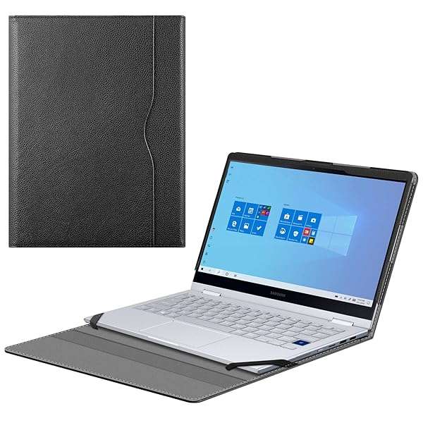 "Fintie Sleeve Case for 13.3" Samsung Galaxy Book Flex Alpha & Chromebook - Stylish Black Protection"