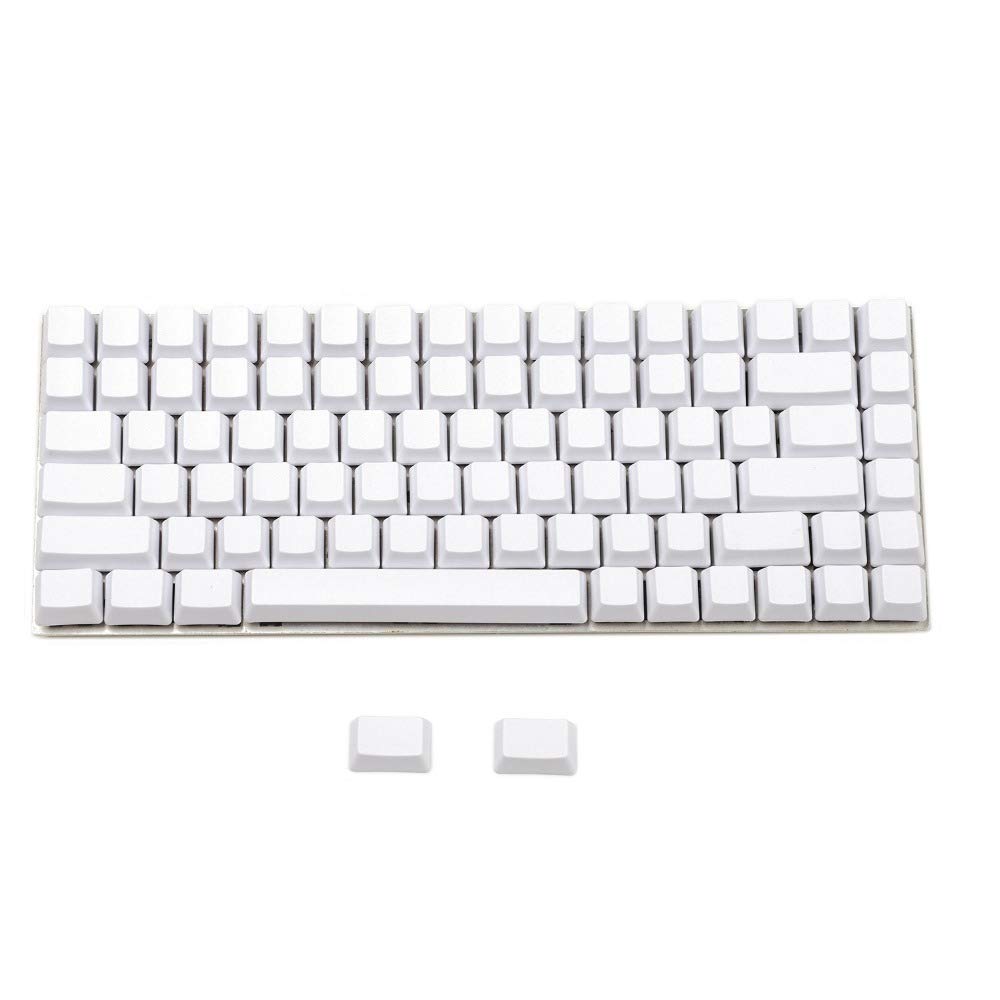 YMDK White Black Dolch Thick PBT Keyset 84 68 64 Blank Keycaps for MX Mechanical Keyboards Keychron K2 K6 Keycool Tada68 YD64