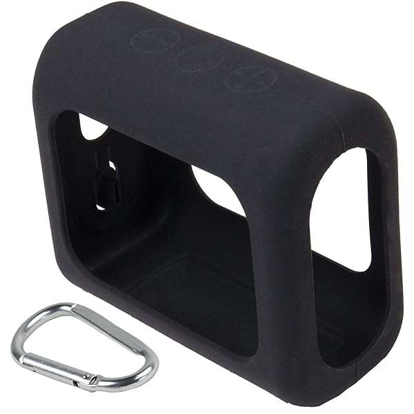 co2CREA co2CREA Silicone Cover for JBL GO3 - Eco Waterproof Black Case for Ultra Portable Bluetooth Speaker - View 5 of 7