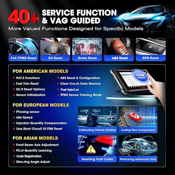 Autel Autel MaxiPRO MP900TS: Ultimate OBD2 Scanner with TPMS, ECU Coding & 40+ Services for 2025 Vehicles - View 8 of 10