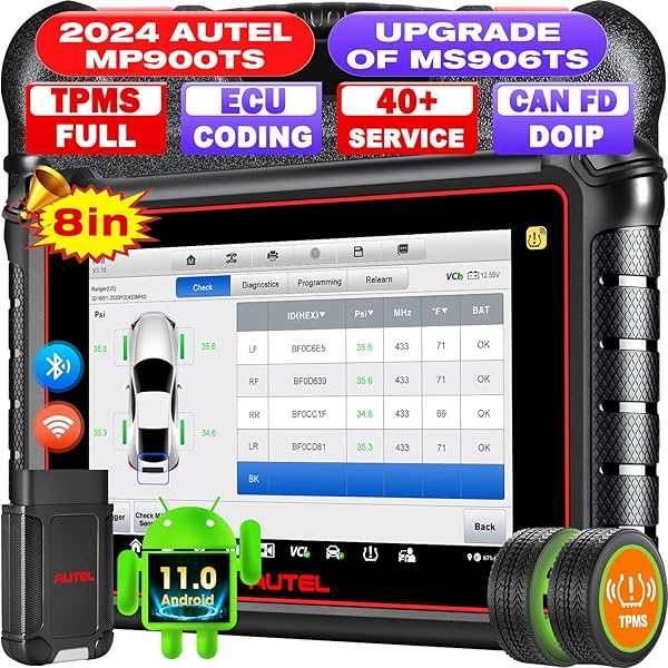Autel MaxiPRO MP900TS: Ultimate OBD2 Scanner with TPMS, ECU Coding & 40+ Services for 2025 Vehicles