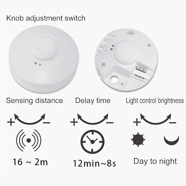 Hyuduo Microwave Sensor Switches Motion Detector Light Switch AC85-250V 5.8GHz for Automatic Lighting in Hotel Lobby - View 3 of 10