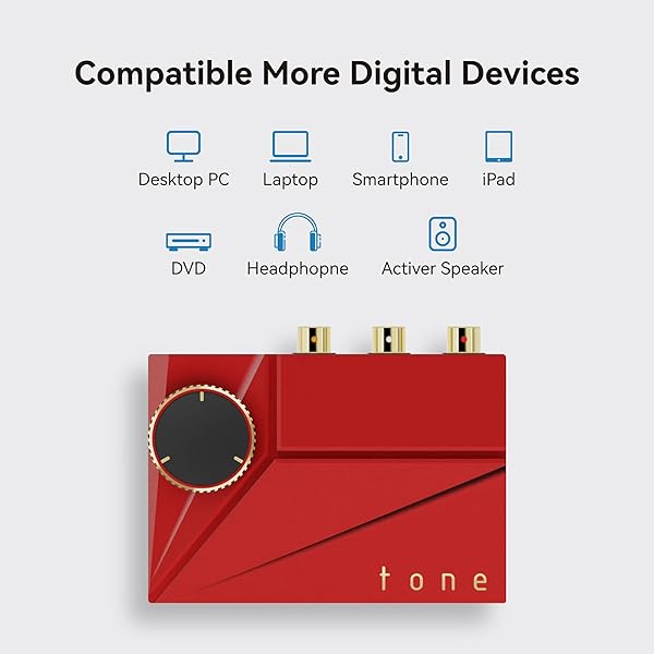 Khadas Khadas Tone2 Pro USB DAC Amp: High-Quality Desktop Converter with MQA, 3.5mm, 4.4mm, RCA Outputs - View 5 of 9