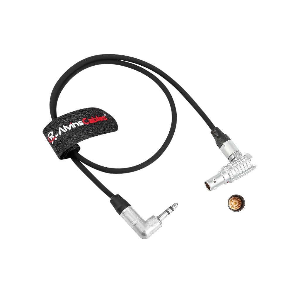 Alvins Cables RED Komodo Timecode Cable Tentacle Sync 3.5mm TRS to EXT 9 Pin Male 45CM 18in Time Code Cable