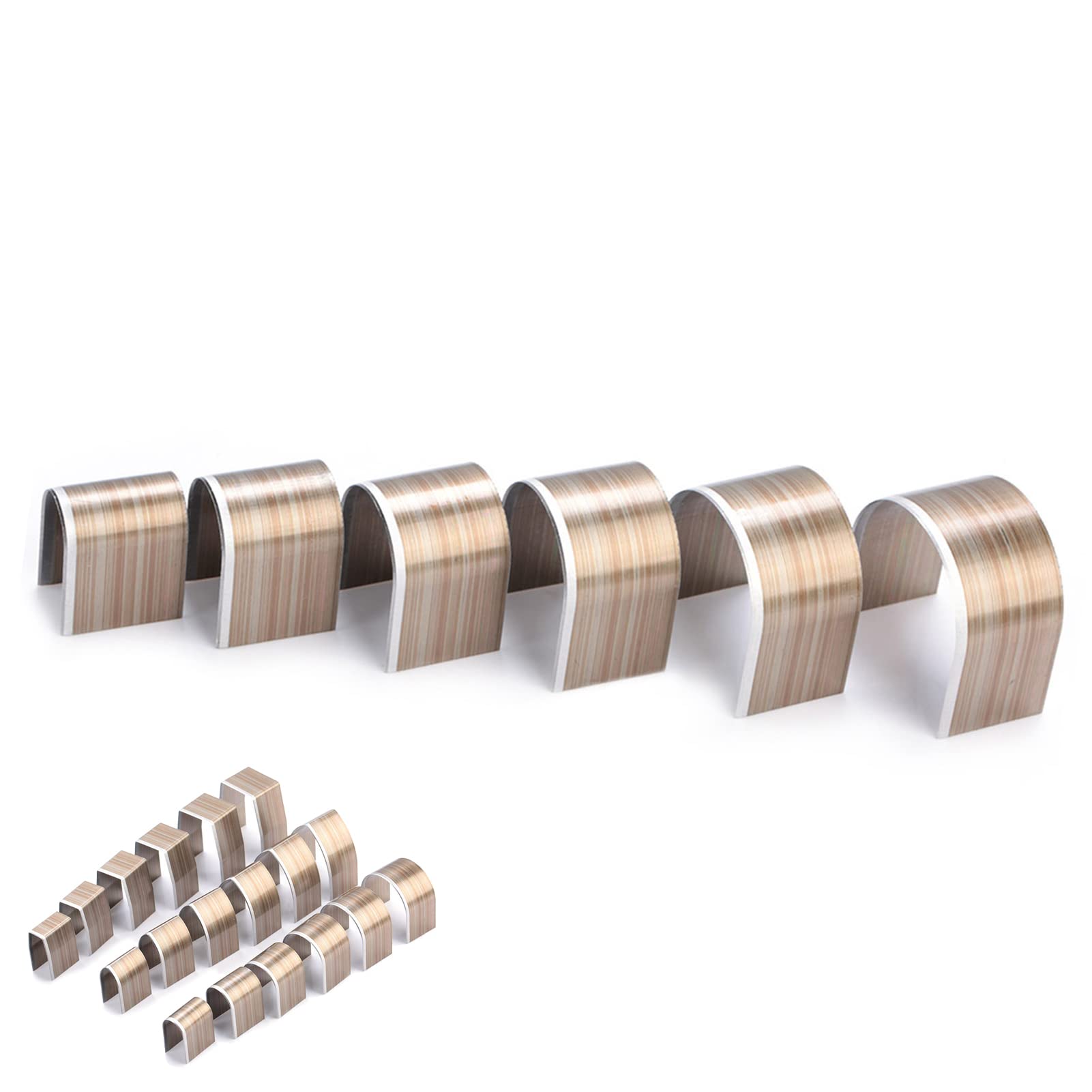 Leather Working Tool Half Round End Punch Set 18pcs for DIY Embossing Punching Cutting and Grinding - View 3 of 9