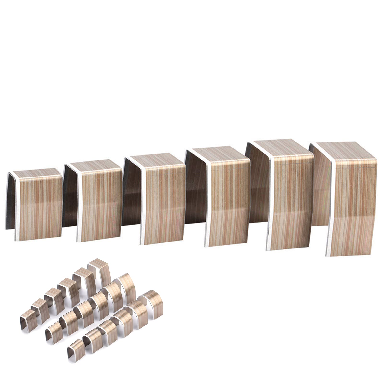 Leather Working Tool Half Round End Punch Set 18pcs for DIY Embossing Punching Cutting and Grinding - View 4 of 9