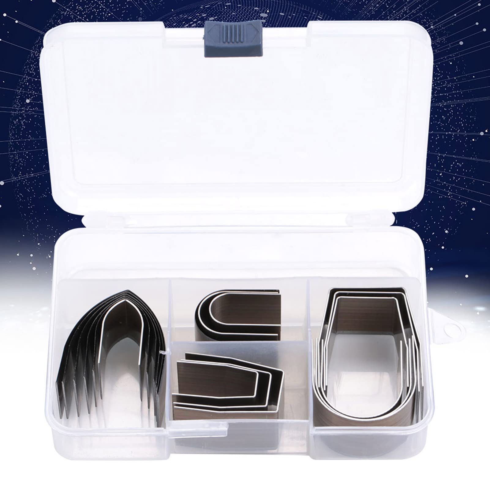 Leather Working Tool Half Round End Punch Set 18pcs for DIY Embossing Punching Cutting and Grinding - View 6 of 9