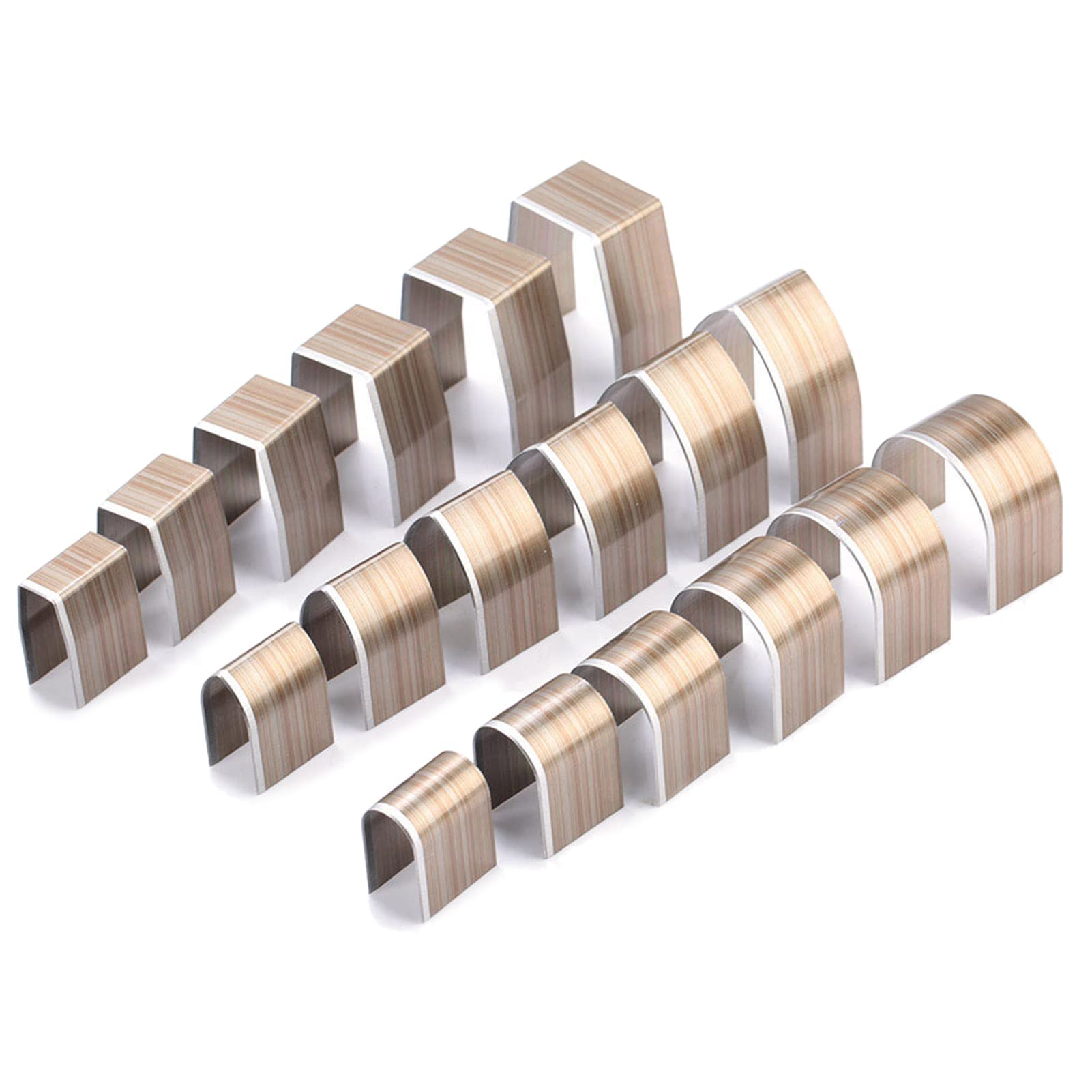 Leather Working Tool Half Round End Punch Set 18pcs for DIY Embossing Punching Cutting and Grinding - View 7 of 9