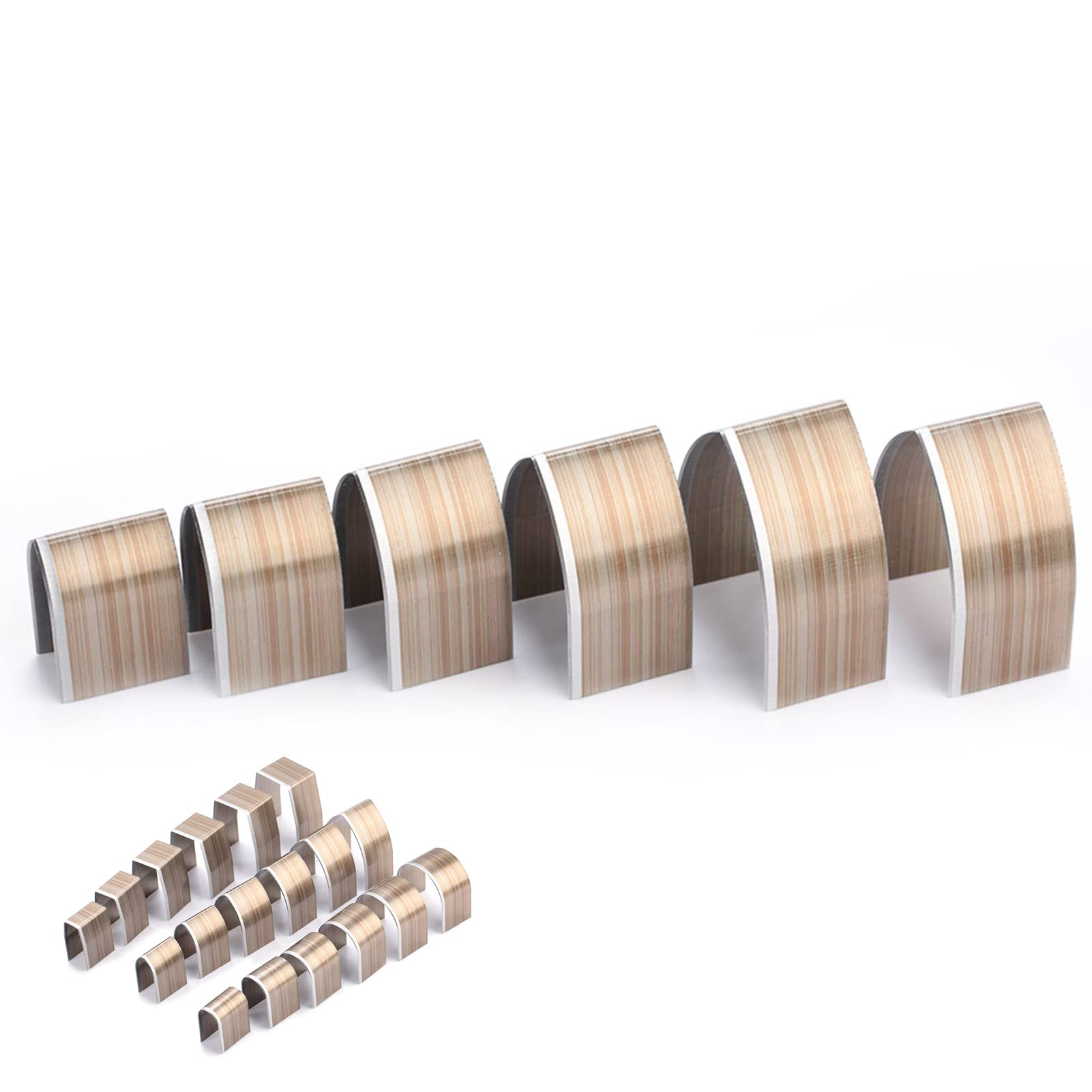 Leather Working Tool Half Round End Punch Set 18pcs for DIY Embossing Punching Cutting and Grinding - View 8 of 9