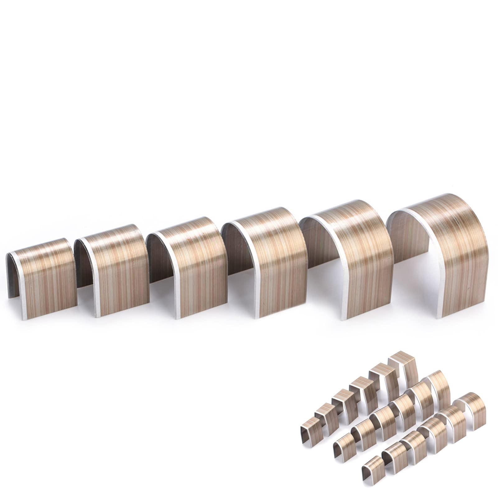 Leather Working Tool Half Round End Punch Set 18pcs for DIY Embossing Punching Cutting and Grinding - View 9 of 9