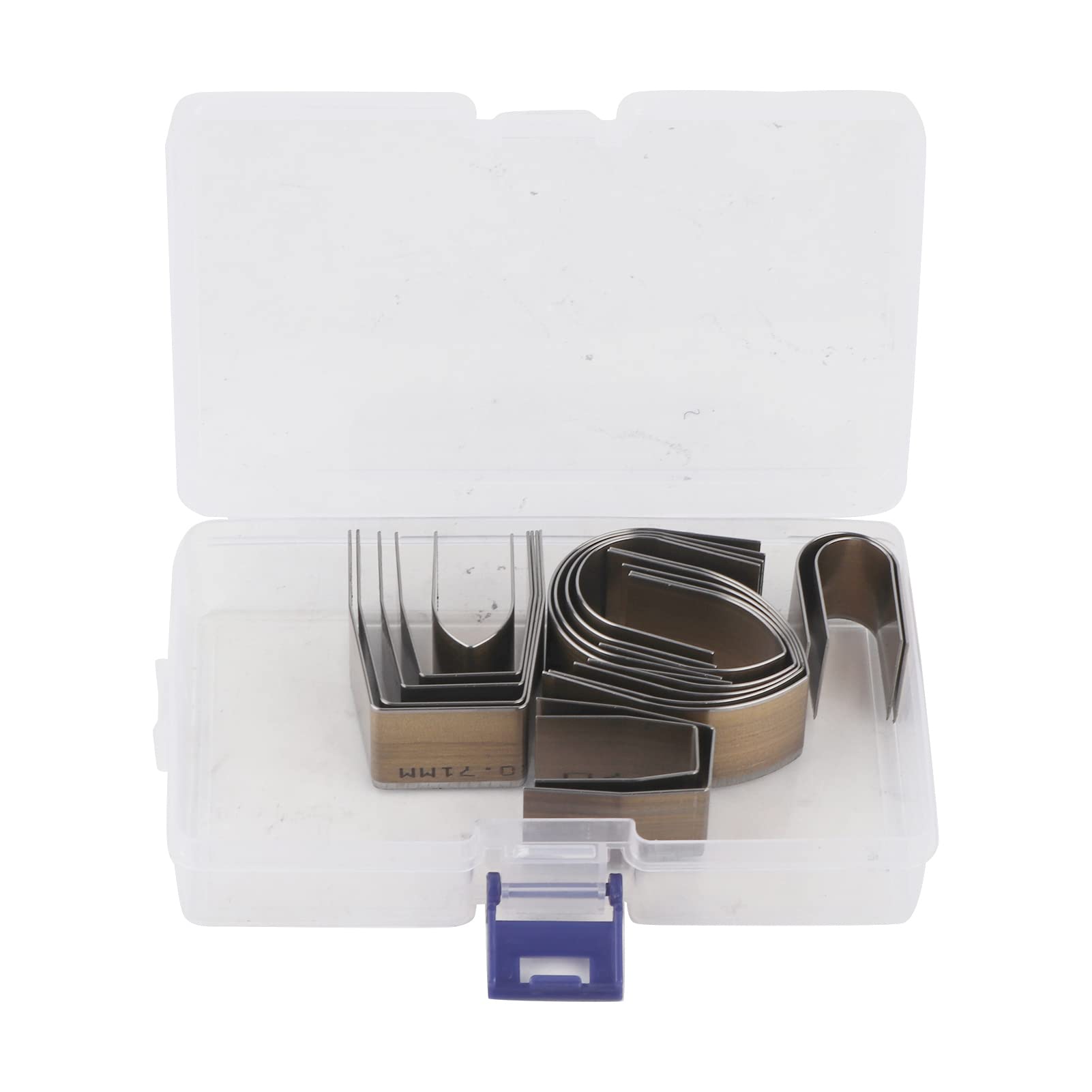 Leather Working Tool Half Round End Punch Set 18pcs for DIY Embossing Punching Cutting and Grinding