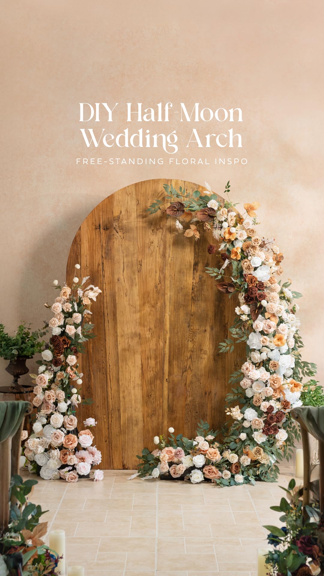 Ling's Moment Blush Silk Artificial Flowers Combo for Wedding Bouquets Centerpieces and Bridal Shower Decorations - View 4 of 6