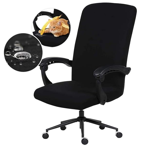 DIVA EN CAMINO DEC Water-Resistant Stretch Chair Cover: Washable, Durable, & Pet-Friendly Slipcover for Office Chairs
