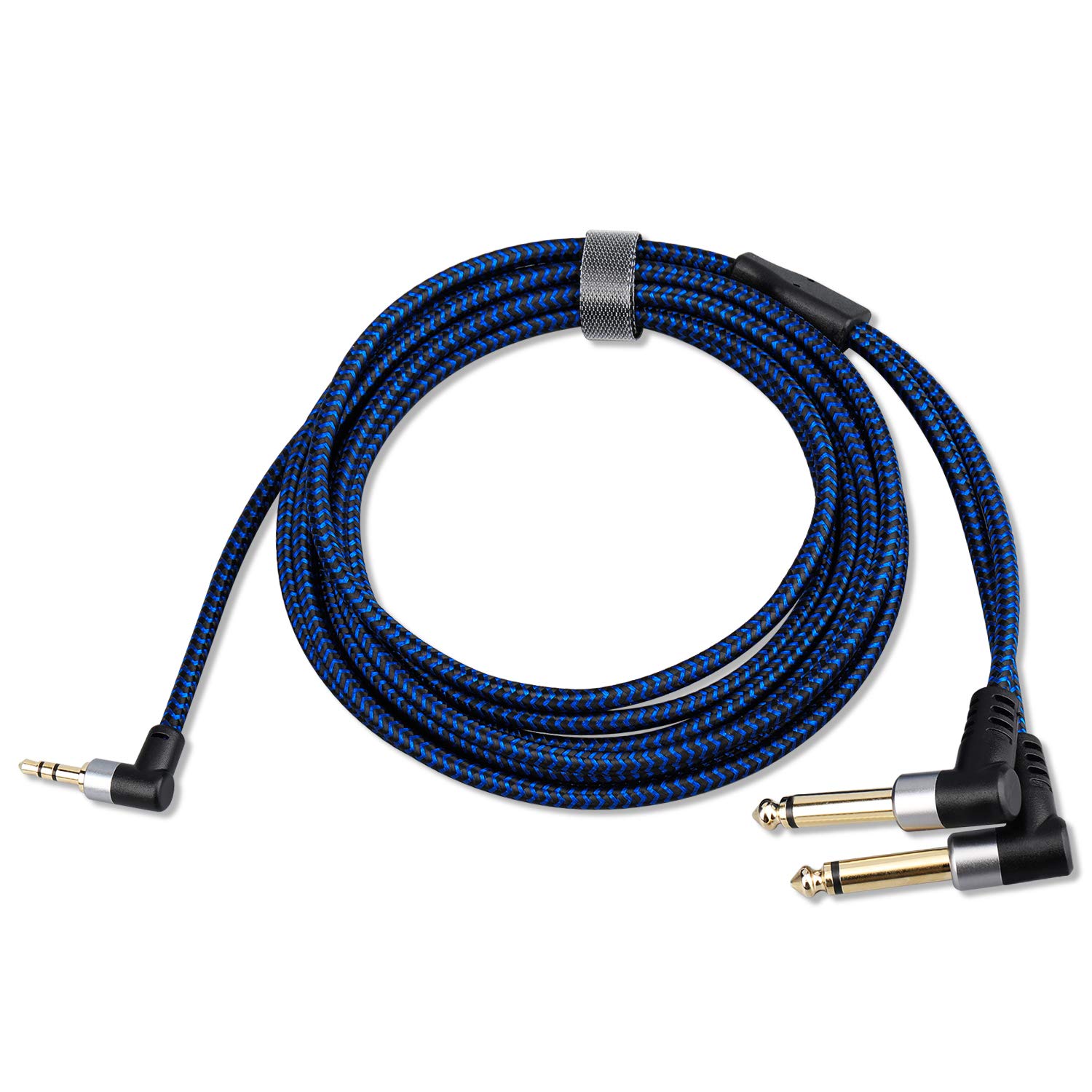 LDKCOK 3.5mm to Dual 6.35mm Y-Cable Splitter Cord 30ft for Smartphone iPod Sound Card CD Players and Home Stereo System - View 6 of 7