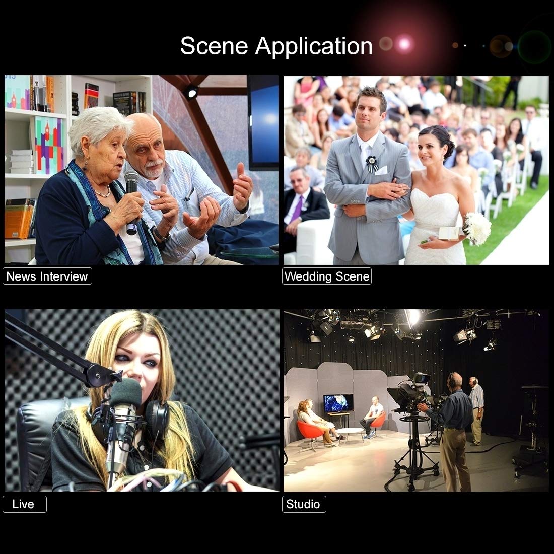 PULUZ LED Video Light 64 LED Dimmable Fill Light with 3 Cold Shoe for Canon Nikon Sony DSLR Cameras - View 9 of 9