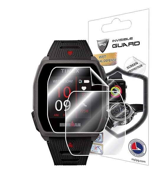 IPG IPG TIMEX Ironman R300 GPS Smartwatch Screen Protector Ultra HD Clear Anti Scratch Guard 2 Units Smooth Self Healing Bubble Free - View 2 of 7