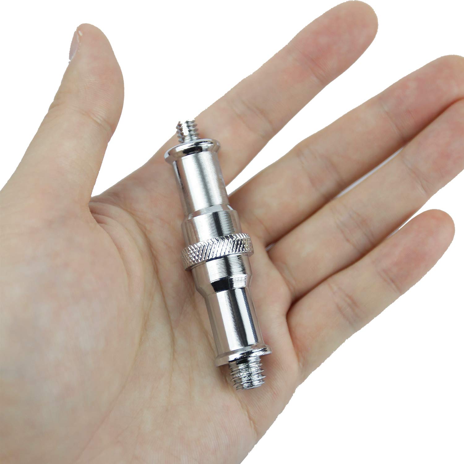 Light Stand Adapter 2 Pcs Metal Male Convertor 1/4 to 3/8 Threaded Screw for Studio Light Stand Camera Tripod Mount Ballhead - View 4 of 7