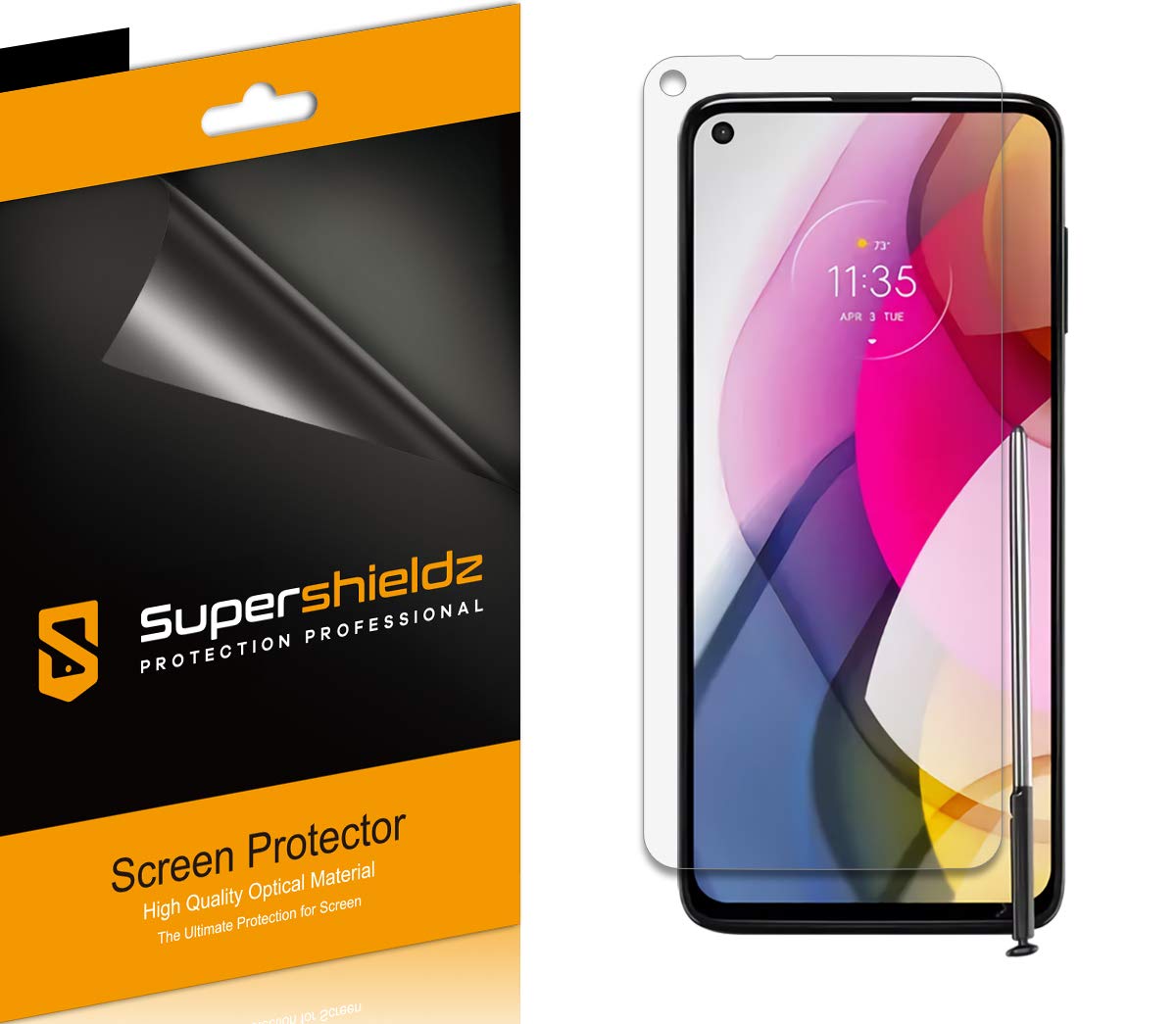 Supershieldz 6 Pack Screen Protector for Motorola Moto G Stylus 2021 High Definition Clear Shield Not Compatible with 2020 Version