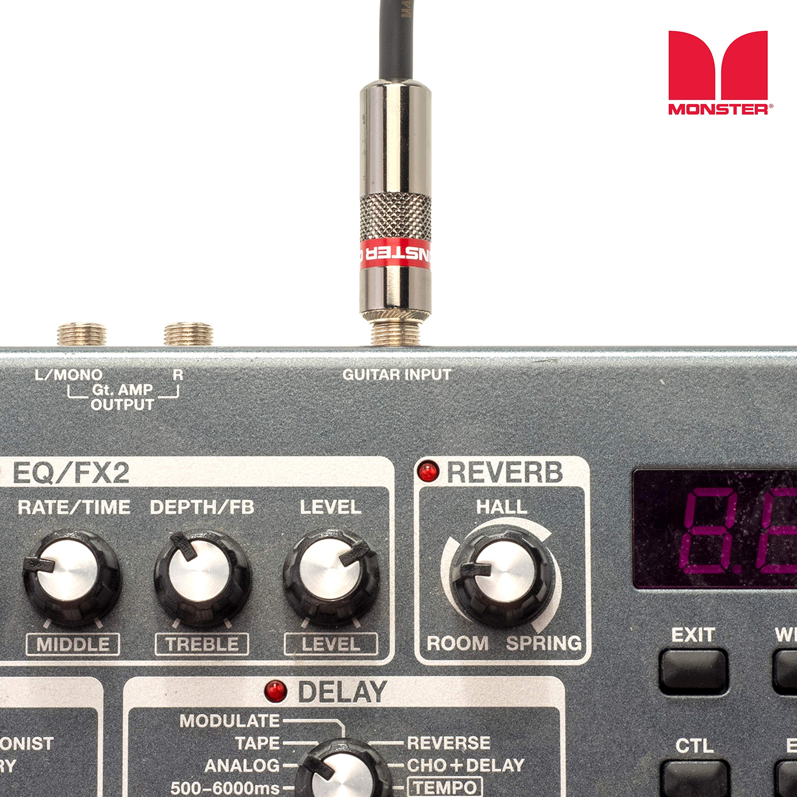 Monster Prolink Classic Speaker Cable 6FT Straight to Straight Instrument Cable 1/4 Inch Plugs Guitar Cord with Superior Signal Transfer - View 7 of 8