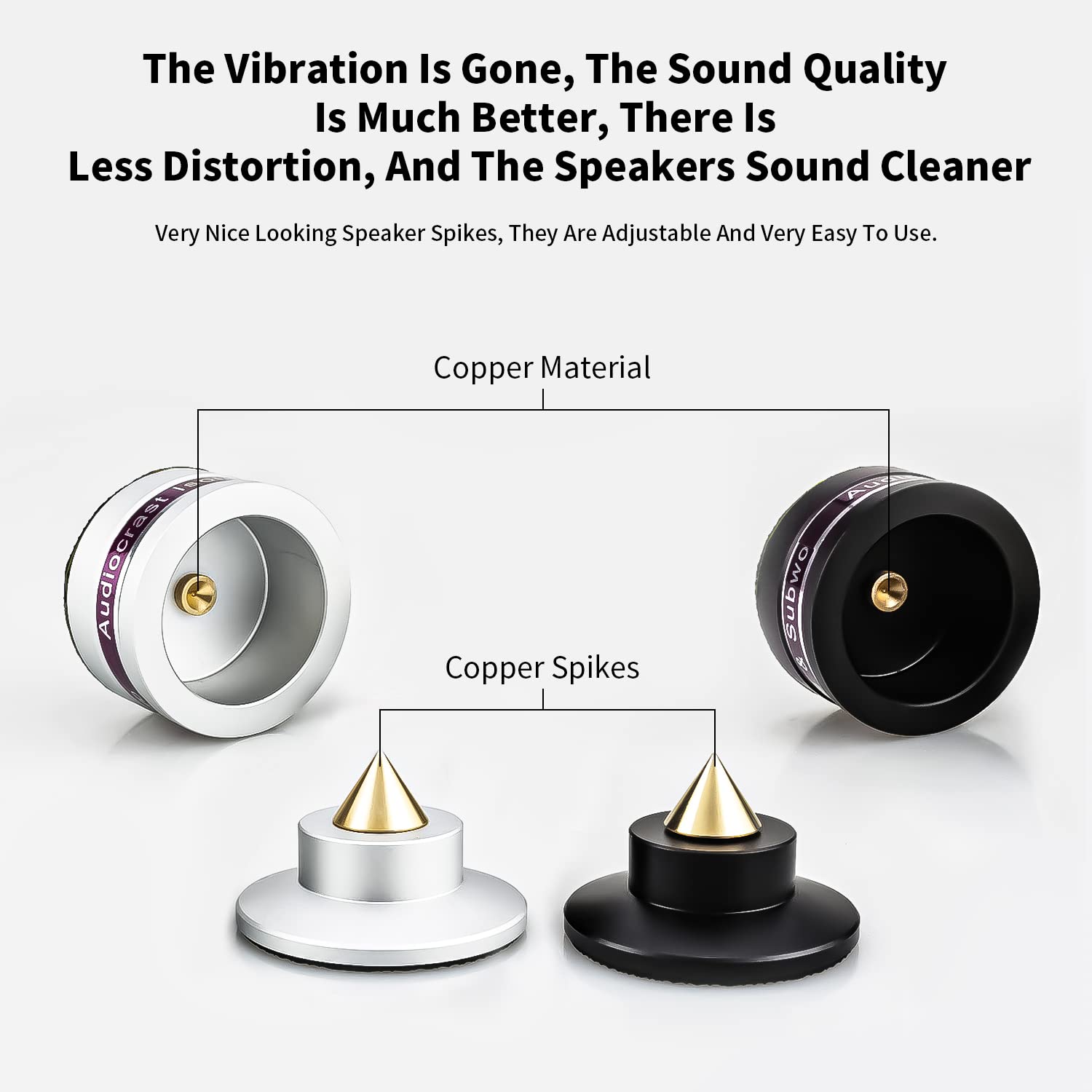 Audiocrast IF03S Speaker Isolators HiFi Stand Feet Pads Shock Absorber Isolation Pucks for Turntable Amp CD DAC Recorder - View 6 of 9