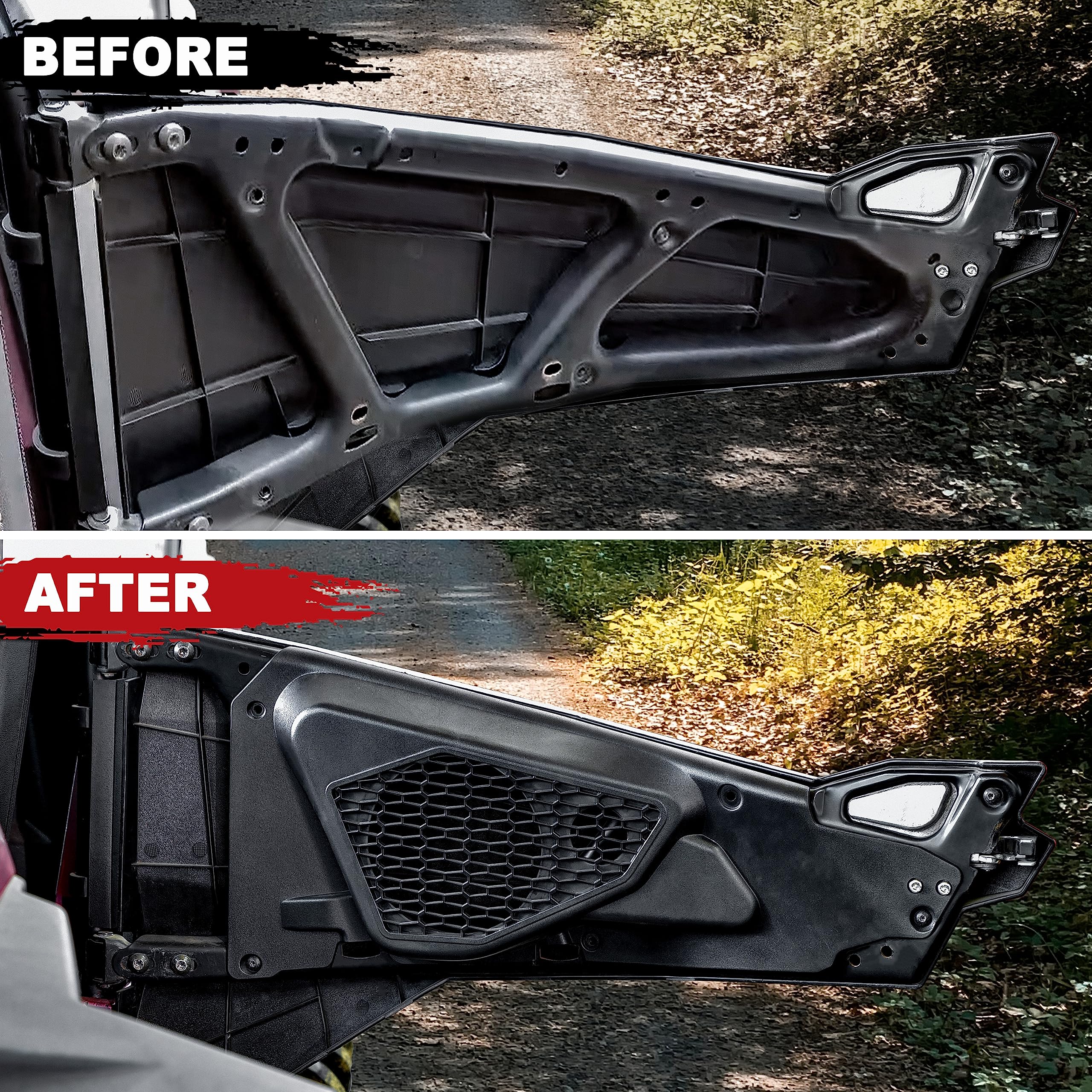 SAUTVS SAUTVS UTV Door Speaker Pods for RZR 6.5 Inch Front Panels Compatible with Polaris RZR XP 1000 RZR 900 Accessories 2014-2019 2PCS - View 3 of 7