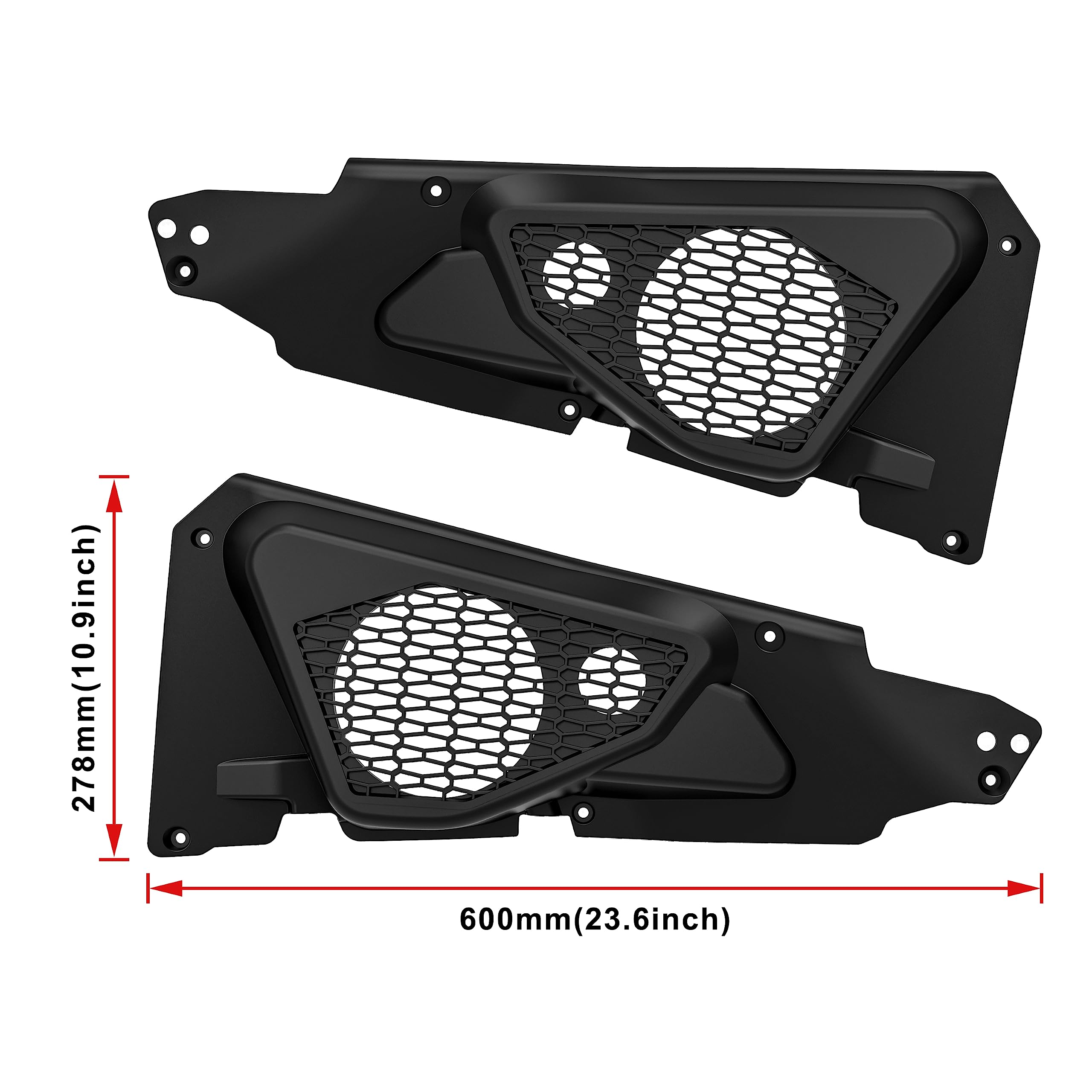 SAUTVS SAUTVS UTV Door Speaker Pods for RZR 6.5 Inch Front Panels Compatible with Polaris RZR XP 1000 RZR 900 Accessories 2014-2019 2PCS - View 7 of 7