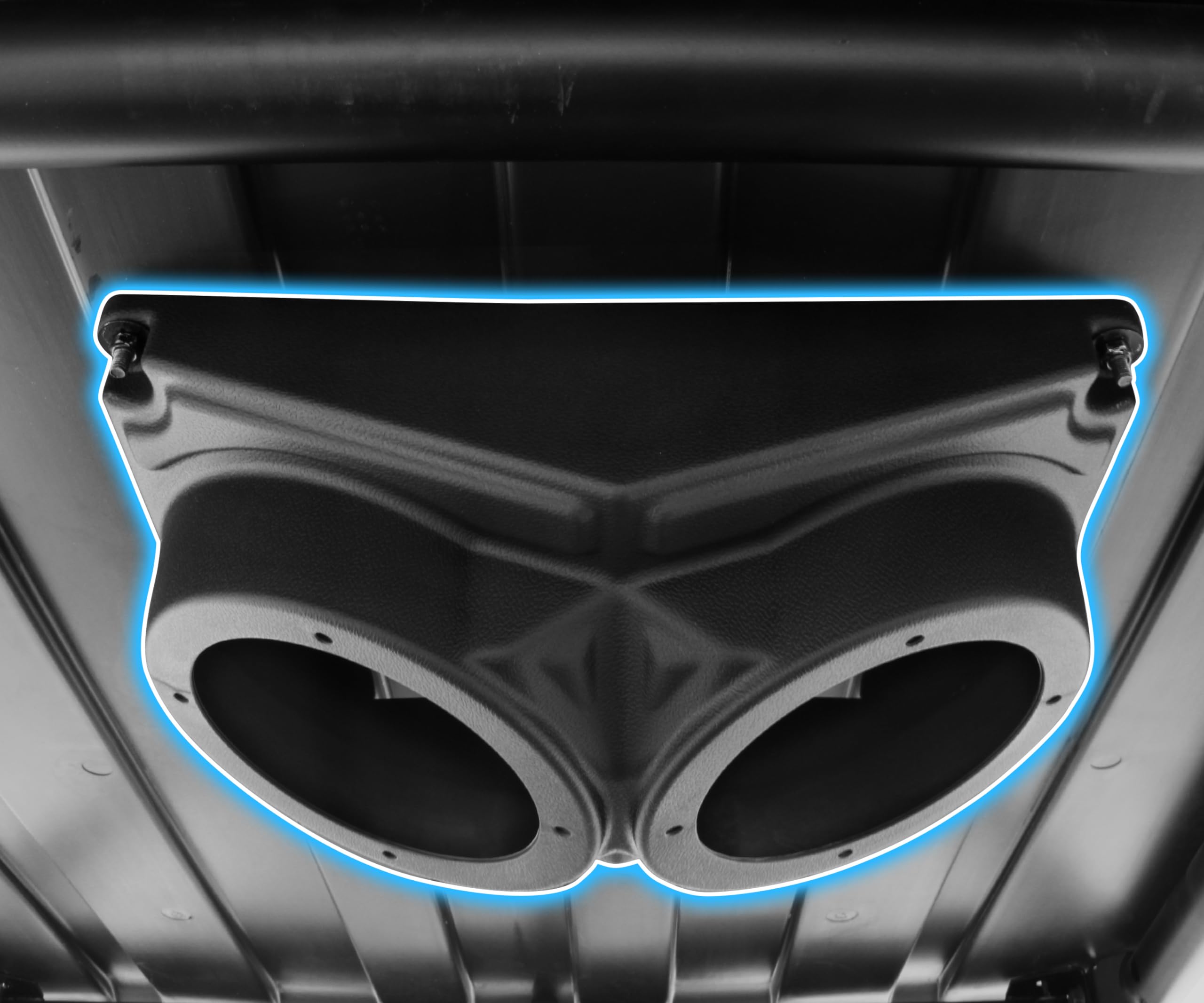 SAUTVS Waterproof UTV Speaker Pod Enclosure for RZR Universal 6.5 Inch Overhead Speaker Box Accessories for Polaris RZR - View 2 of 6