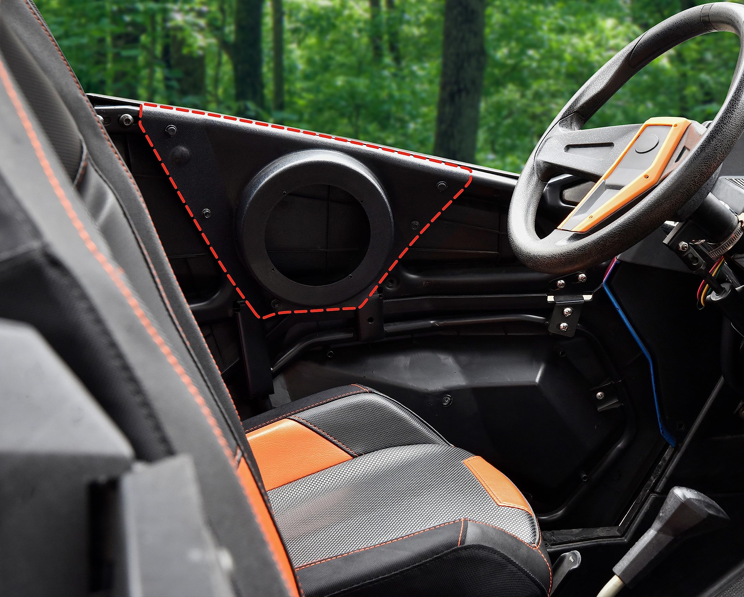 SAUTVS SAUTVS UTV Door Speaker Pods for RZR XP 1000 S 900 ACE 570 900 Waterproof Dustproof Accessories 2014-2023 2PCS - View 3 of 7