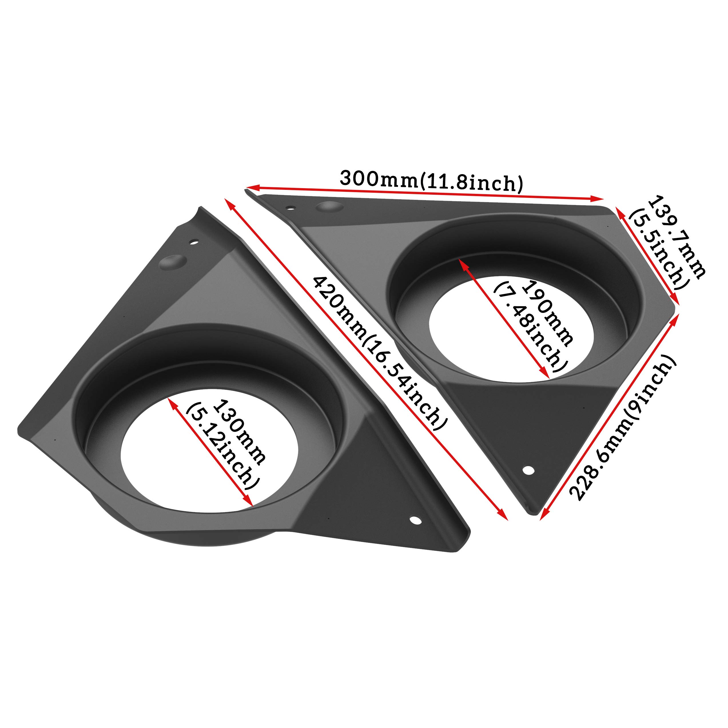 SAUTVS SAUTVS UTV Door Speaker Pods for RZR XP 1000 S 900 ACE 570 900 Waterproof Dustproof Accessories 2014-2023 2PCS - View 7 of 7