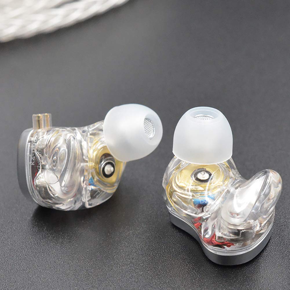 KZ DQ6 Three-Unit Dynamic In-Ear Headphones HiFi Stereo Noise Isolating Wired Earbuds with Detachable Cable and Mic Silvery - View 4 of 9
