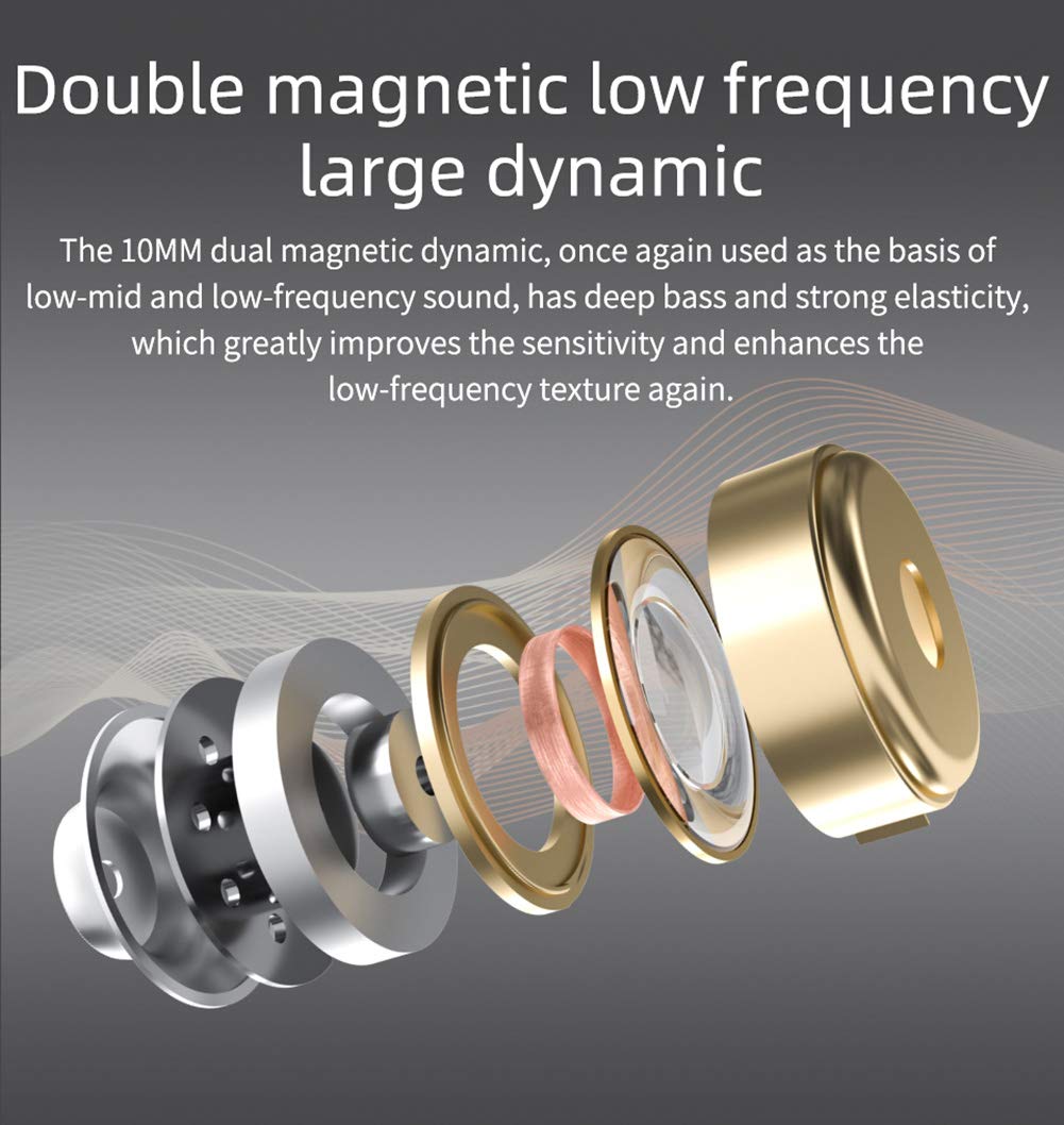 KZ DQ6 Three-Unit Dynamic In-Ear Headphones HiFi Stereo Noise Isolating Wired Earbuds with Detachable Cable and Mic Silvery - View 7 of 9